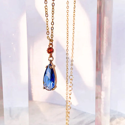 Vintage Water Drop Emerald necklace and earrings