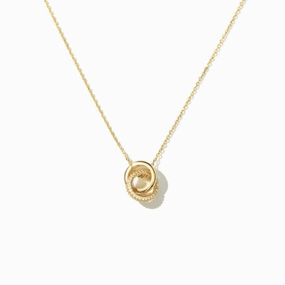 925 Sterling Silver Mother & Daughter Bond That Links Us Together Interlocking Necklace