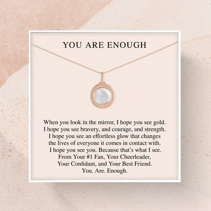 You Are Enough Necklace |Best Friend Gift