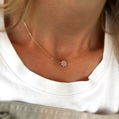 Gifts for her - Tiny Flower Necklace