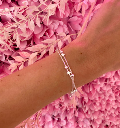 🌟 HOT SALE 🔥-Silver Star Friendship Bracelet⭐| Perfect Gift