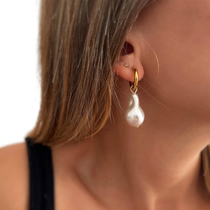 Baroque Hoop Earrings