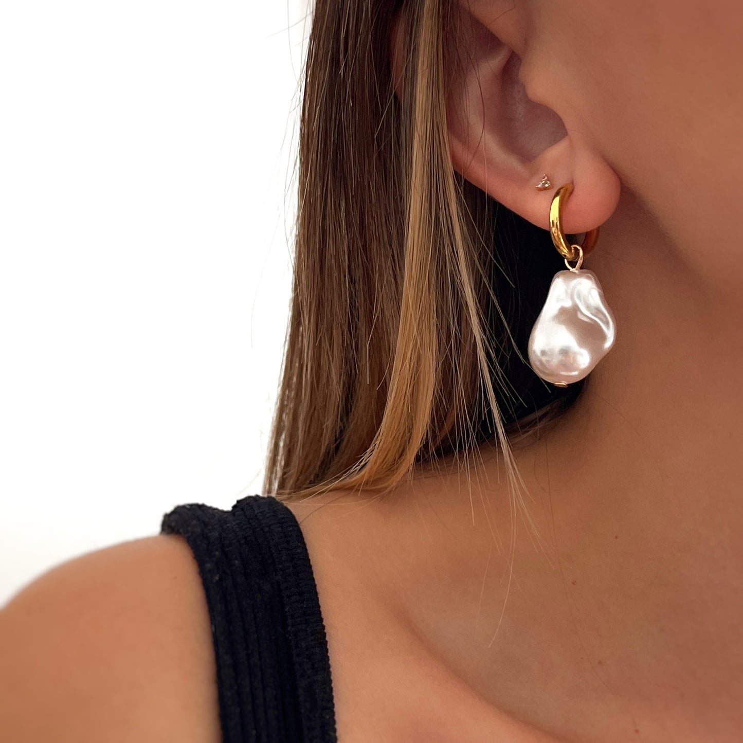 Baroque Hoop Earrings
