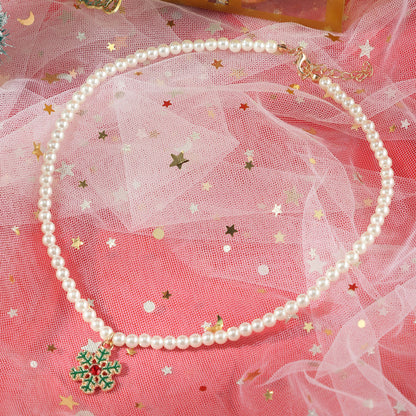 🎄CHRISTMAS HOT SALE❄Pearl Christmas Necklace