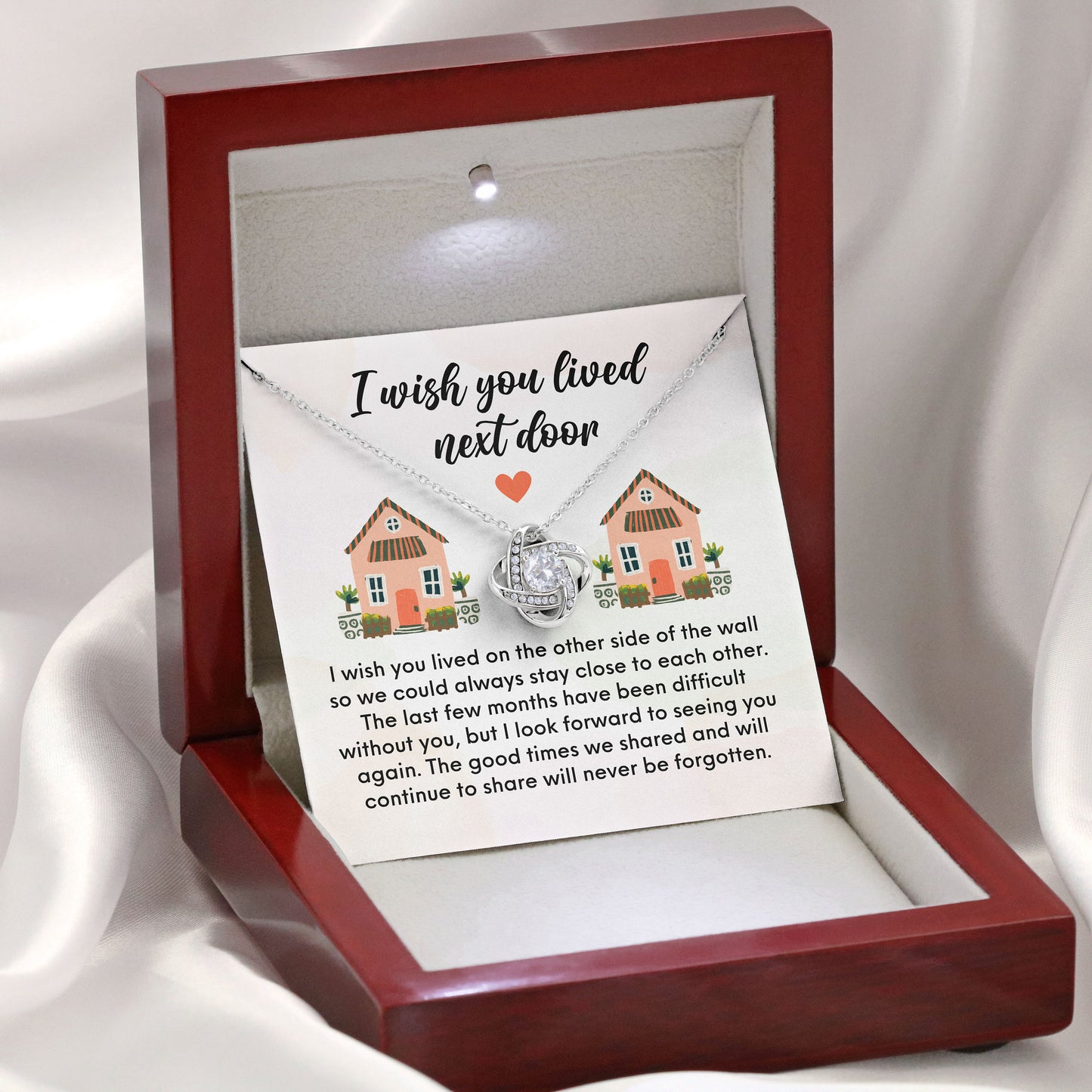 I Wish You Lived Next Door Necklace