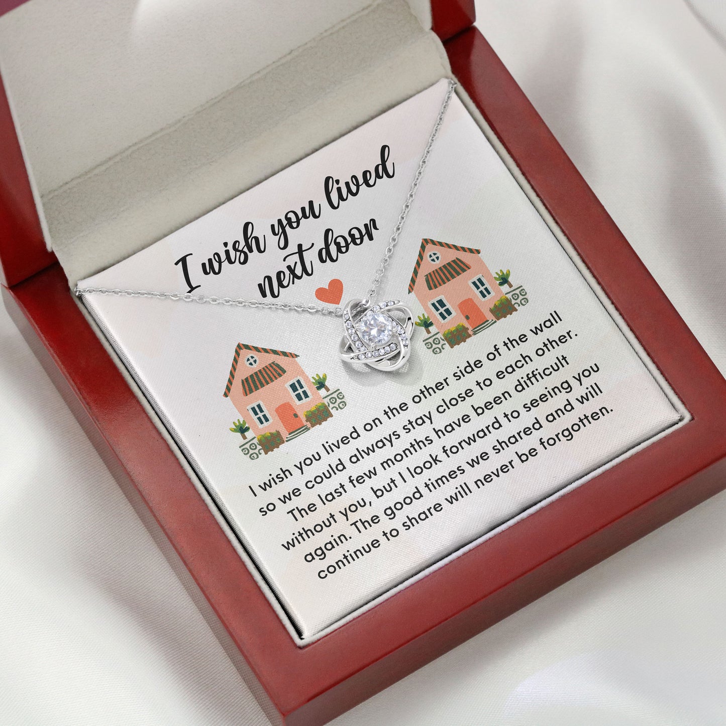 I Wish You Lived Next Door Necklace