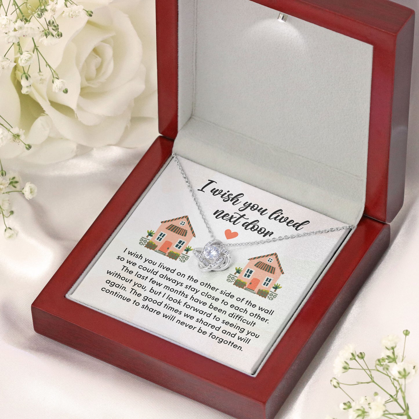 I Wish You Lived Next Door Necklace