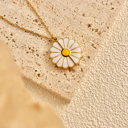 🎁GIFT FOR HER-Hidden Message Daisy Locket Necklace🌼