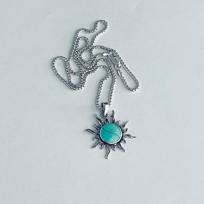 Turquoise Sun Necklace