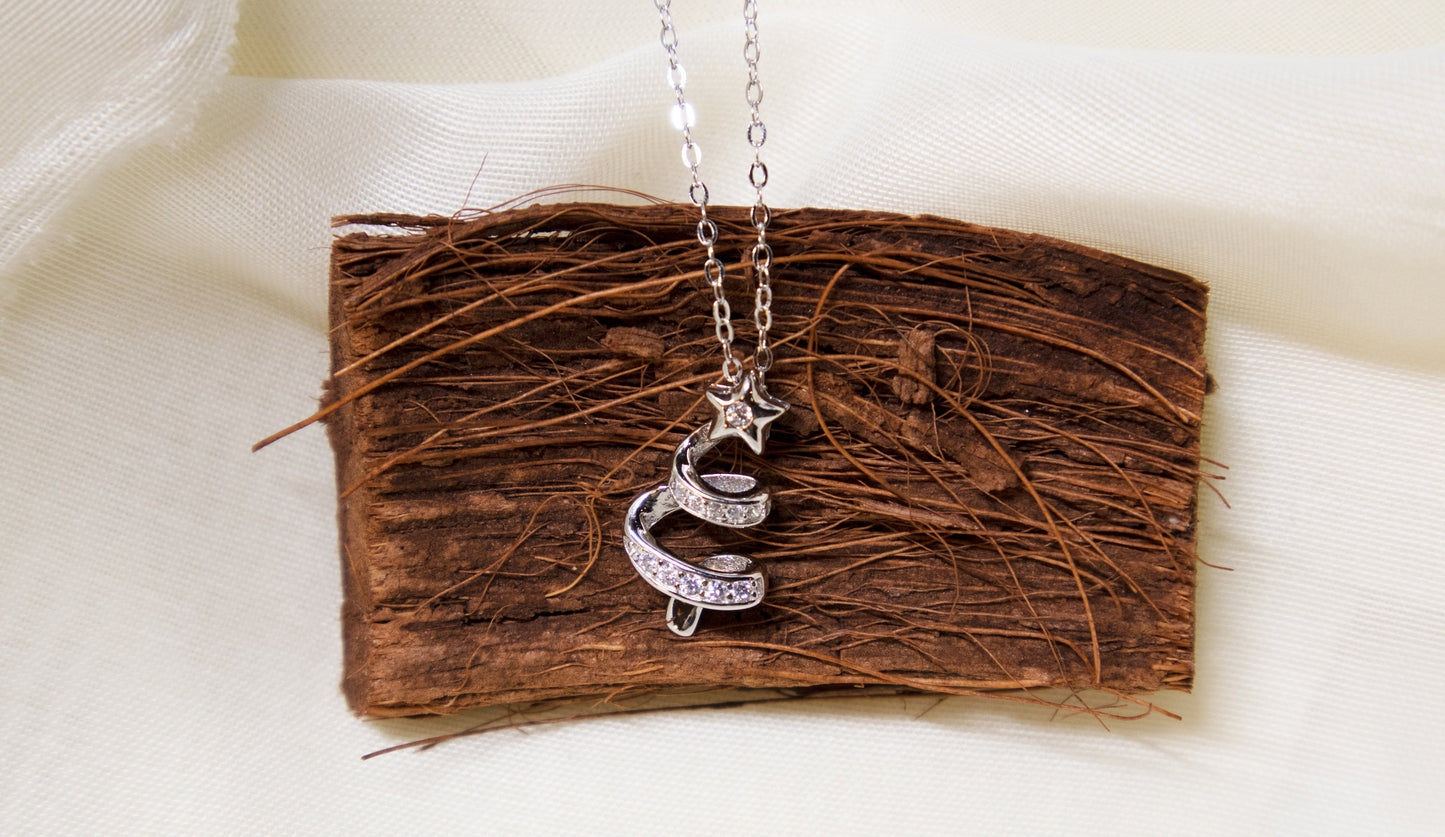 🎄CHRISTMAS HOT SALE❄Spinning Christmas Tree Necklace