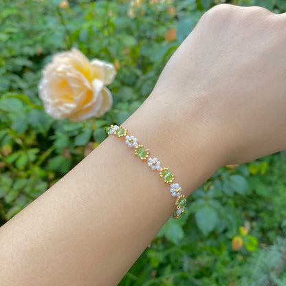 🌼Beaded Flower Bracelet