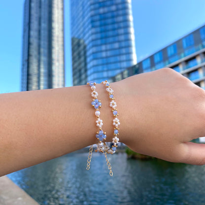 🌼Beaded Flower Bracelet
