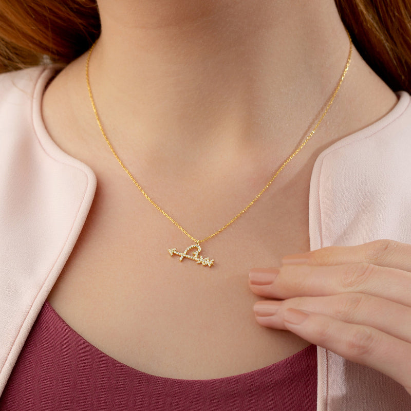🎁CHRISTMAS PRE SALE 80% OFF🎄 Diamond Arrow and Heart Necklace💘