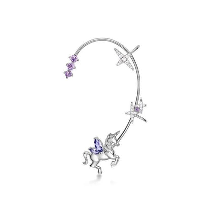 🌊Summer Hot Sale✨Fairy Non-piercing Stellar Unicorn Ear Cuffs