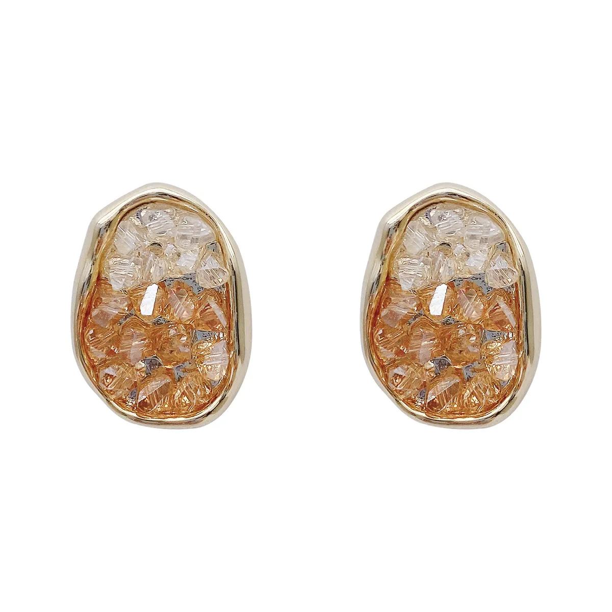 Crystal Color Changing Irregular Earrings