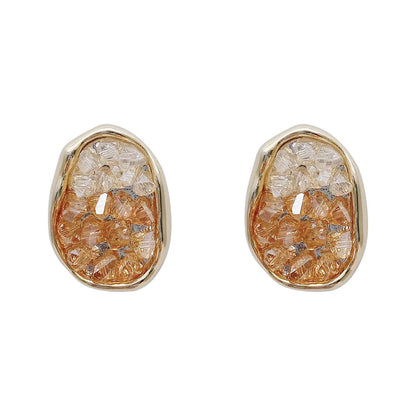Crystal Color Changing Irregular Earrings