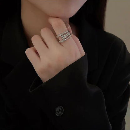 Twisted Knot Zircon Ring