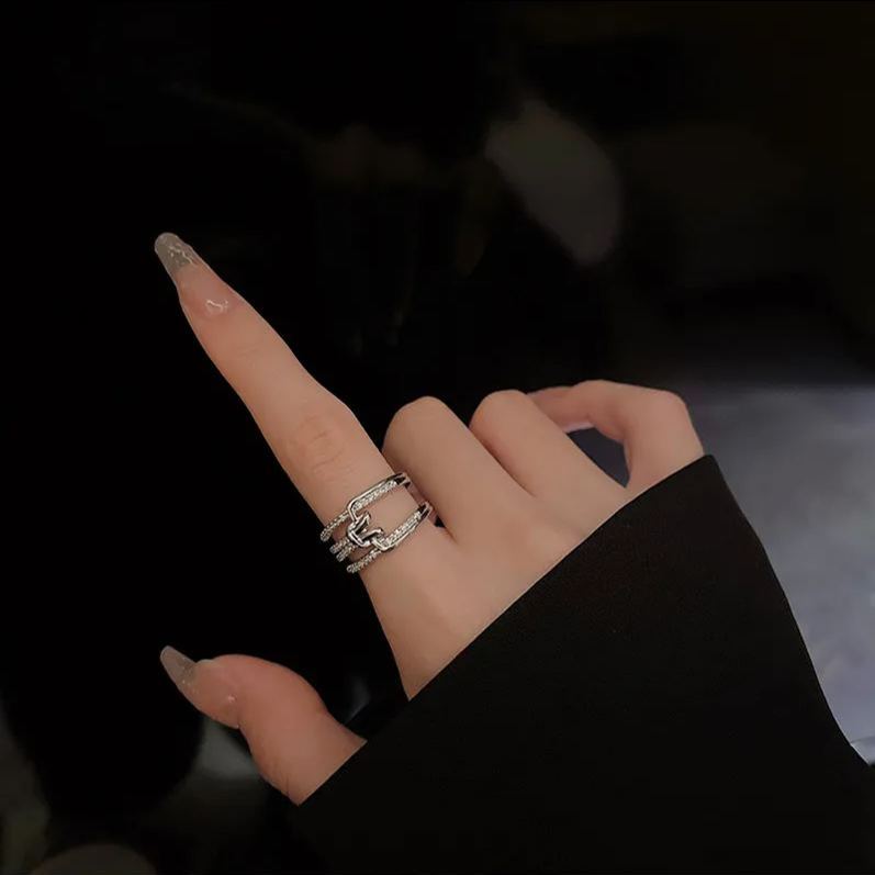 Twisted Knot Zircon Ring