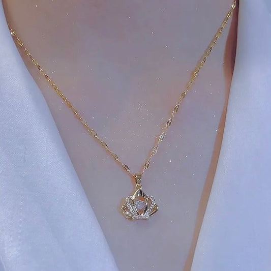 💐FOR DAUGHTER - WHENEVER YOU FEEL OVERWHELMED...CROWN NECKLACE