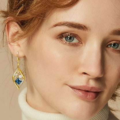 - Rhombus Crystal Earrings