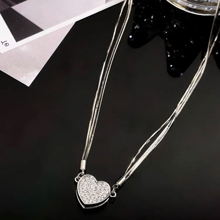 💖Zircon Magnetic Heart Necklace