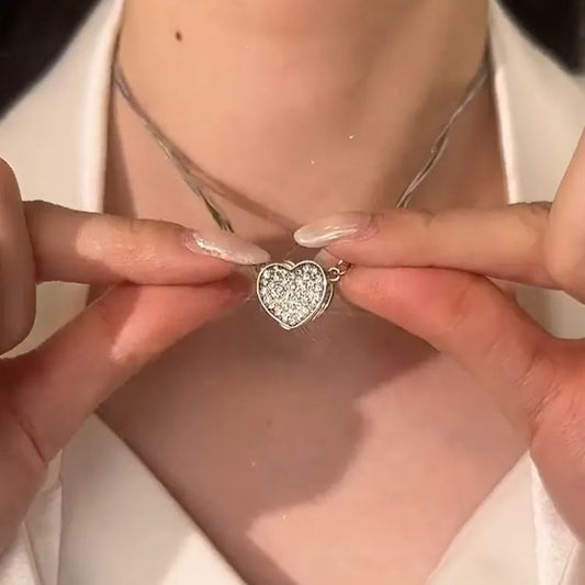 💖Zircon Magnetic Heart Necklace