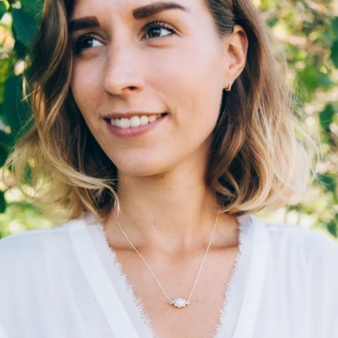 Pearls Of Wisdom • Graduation Gift For Granddaughter For Daughter • Single Pearl Necklace Silver