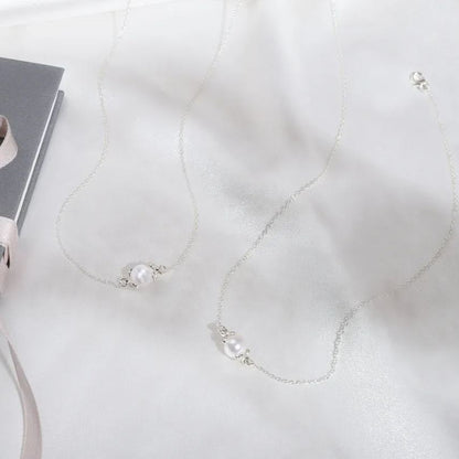Pearls Of Wisdom • Graduation Gift For Granddaughter For Daughter • Single Pearl Necklace Silver