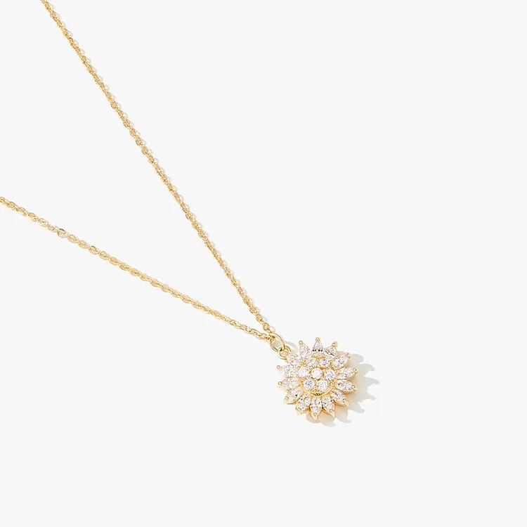 🌻Rotating Sunflower Necklace