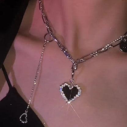 💖Heart Patchwork Necklace