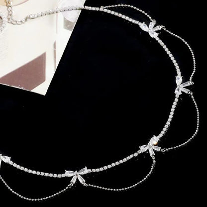 🎀Bow Double-Layered Collarbone Chain