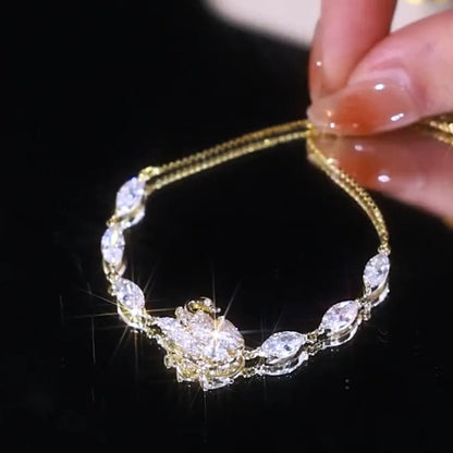 🎄CHRISTMAS HOT SALE❄-Super Sparkling Swan Zircon Bracelet