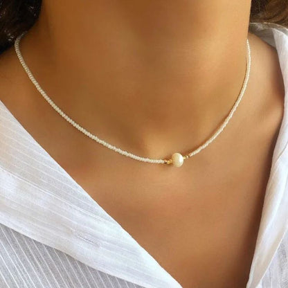 🌟 HOT SALE 🔥-FRESHWATER PEARL NECKLACE (4 COLOR OPTIONS)