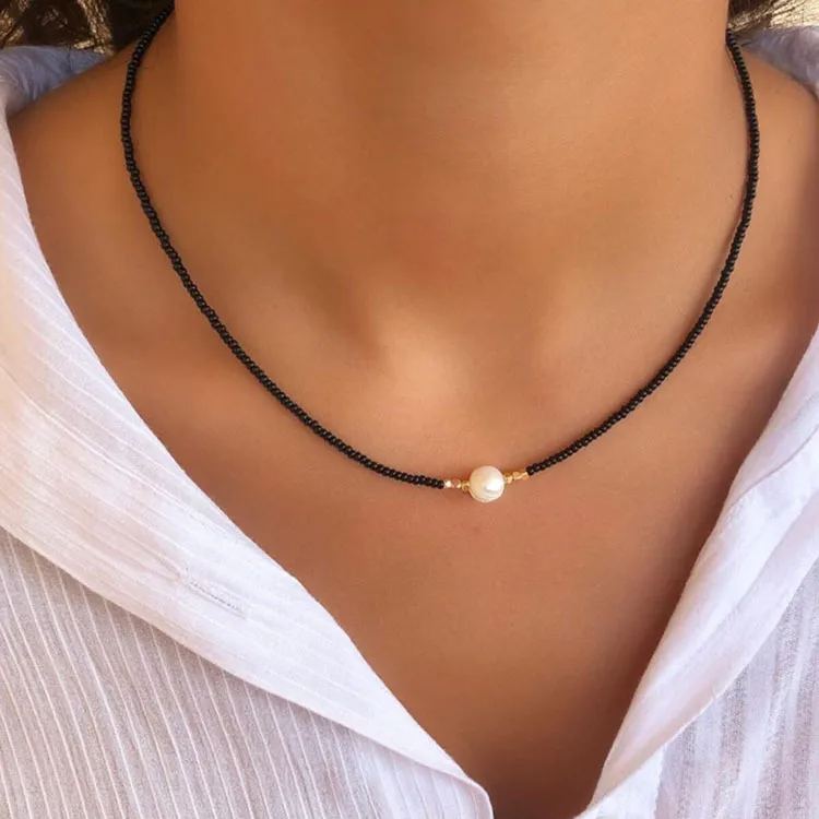 🌟 HOT SALE 🔥-FRESHWATER PEARL NECKLACE (4 COLOR OPTIONS)