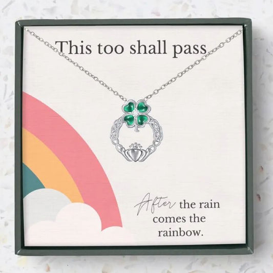 🍀Four Leaf Clover Necklace - St Patricks Day Jewelry