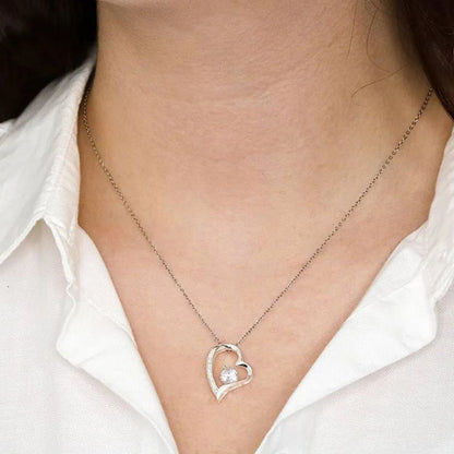 For My Unbiological Daughter -You Are Always In My Heart Necklace