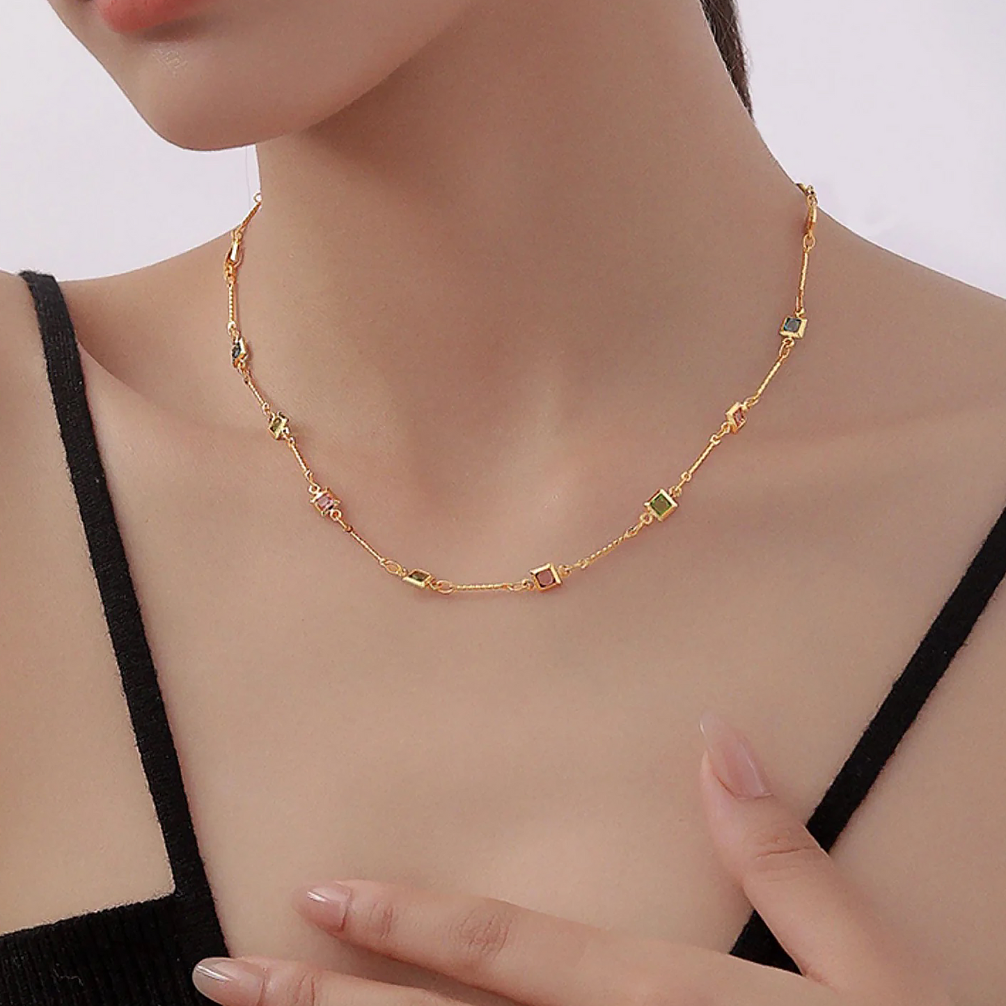 Elizabethe Necklace | 18k Gold Plated