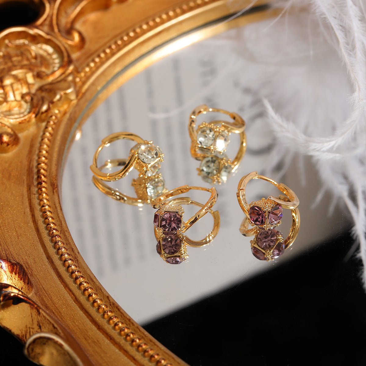 🎄CHRISTMAS HOT SALE❄-Diamond ball earrings