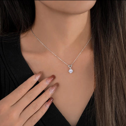 Heart Pendant Moissanite Necklace