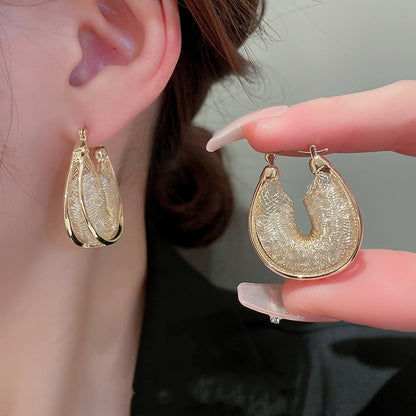 💐Mother's Day Pre-Sale💝-Hollow Mesh Hoop Earrings