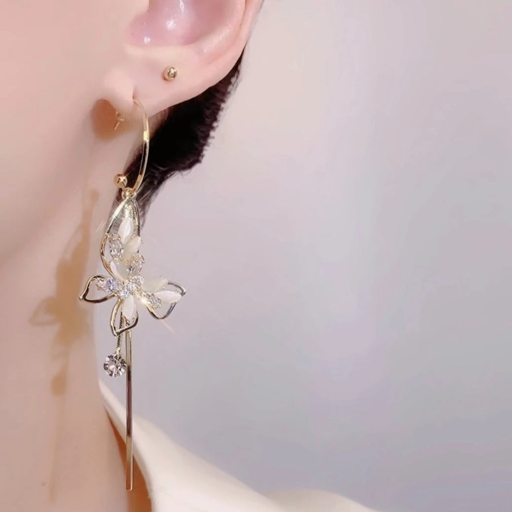 💐Mother's Day Pre-Sale💝- Opal Butterfly Tassel Earrings