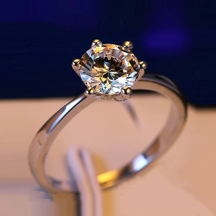 🌊Summer Hot Sale✨-S925 Sterling Sliver Adjustable Full Moissanite Ring