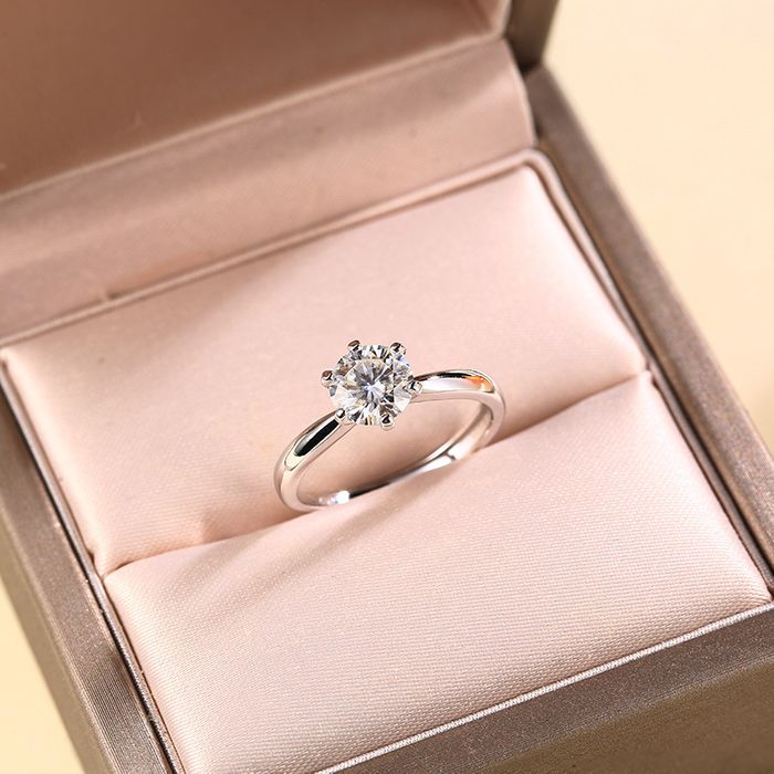 🌊Summer Hot Sale✨-S925 Sterling Sliver Adjustable Full Moissanite Ring