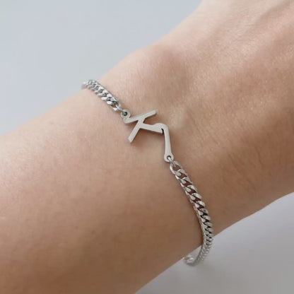 Custom Two Initial Interlocking Bracelet