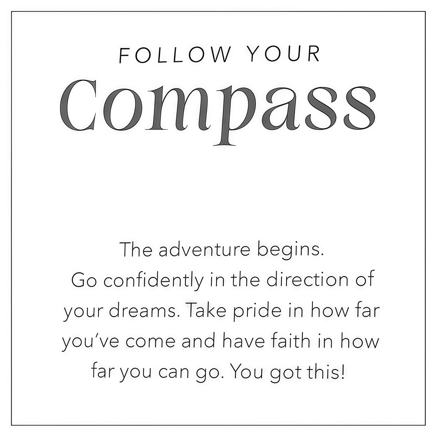 🎓️Graduation Gift🎁-Follow Your Compass Necklace