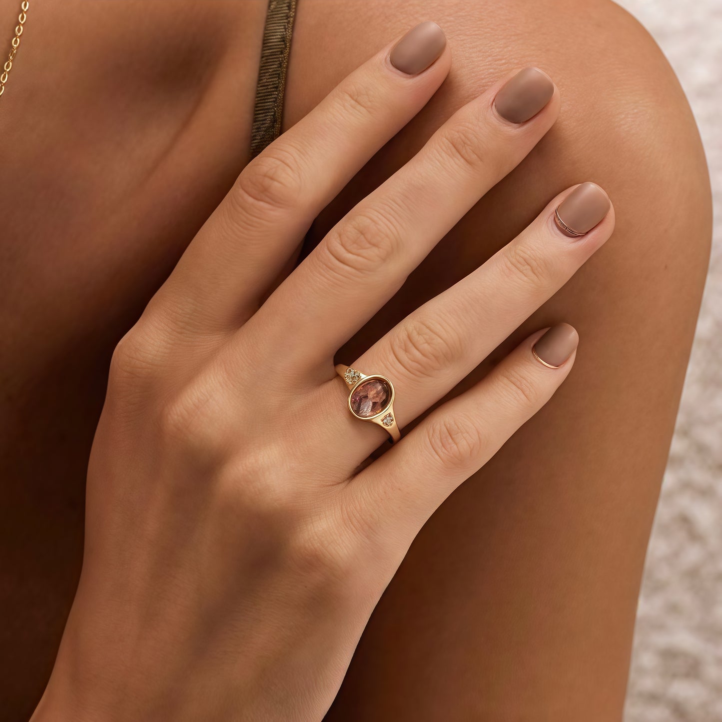 For Love-Photo Birthstone Custom Ring