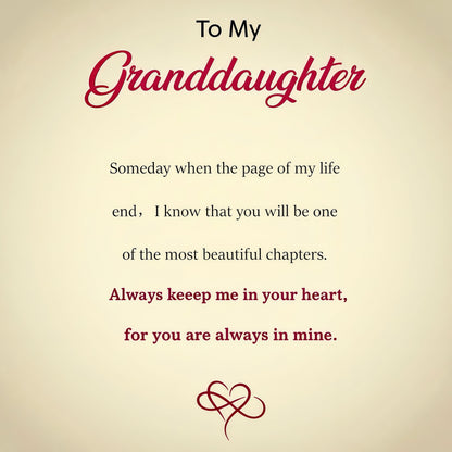 To My Granddaughter - Keep Me In Your Heart Infinity Bracelet