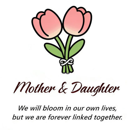 🌷Mother&Daughter Double Birthstones Tulip Ring
