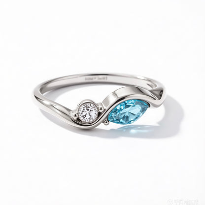 Husband&Wife Infinity Birthstone Ring
