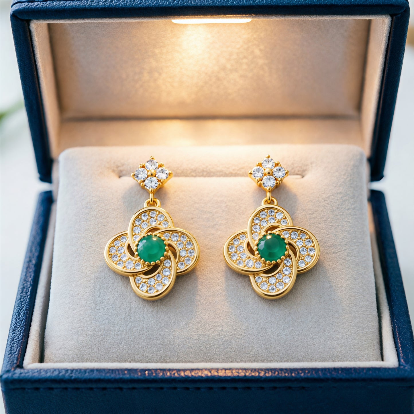 Turquoise Blossom Earrings-Carry Peace Close to Your Heart